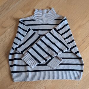 WeWoreWhat Striped  Women's Oversized Sweater